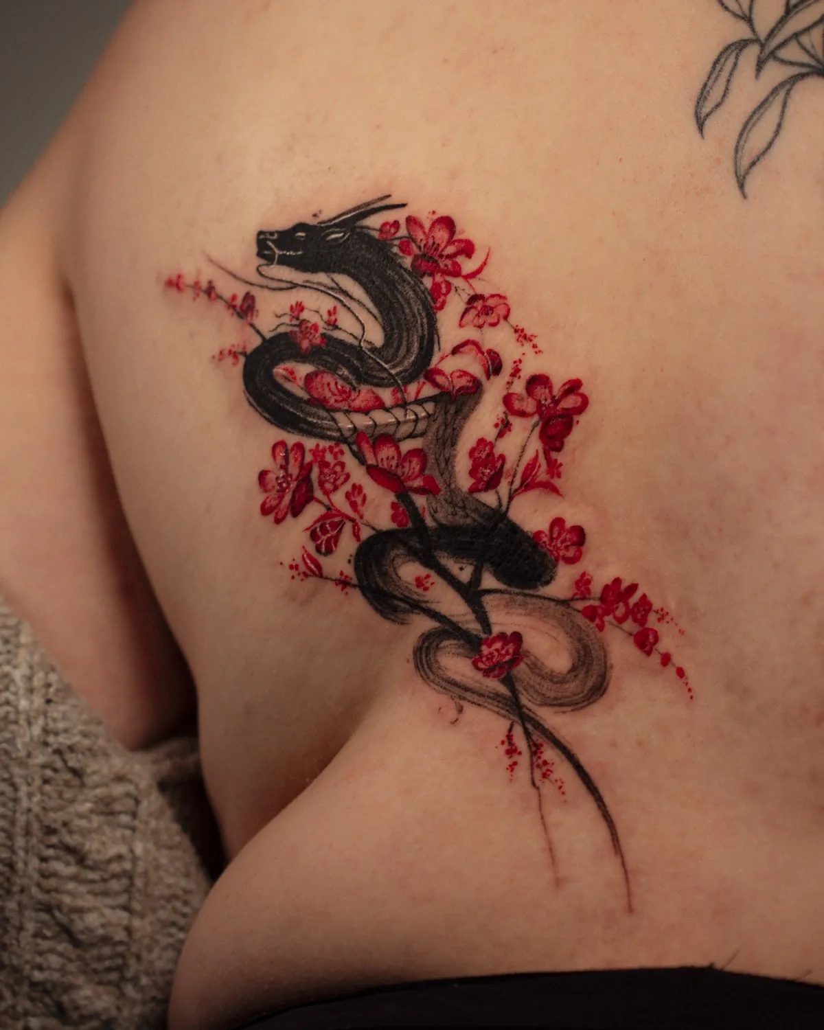 Dragon and blossom