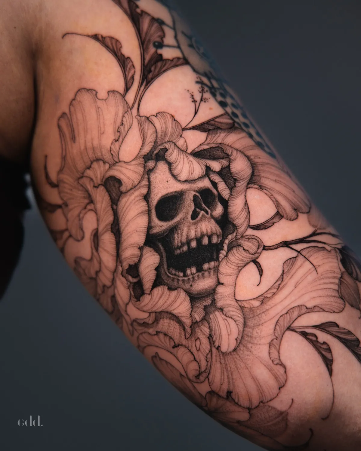 Skull and florals